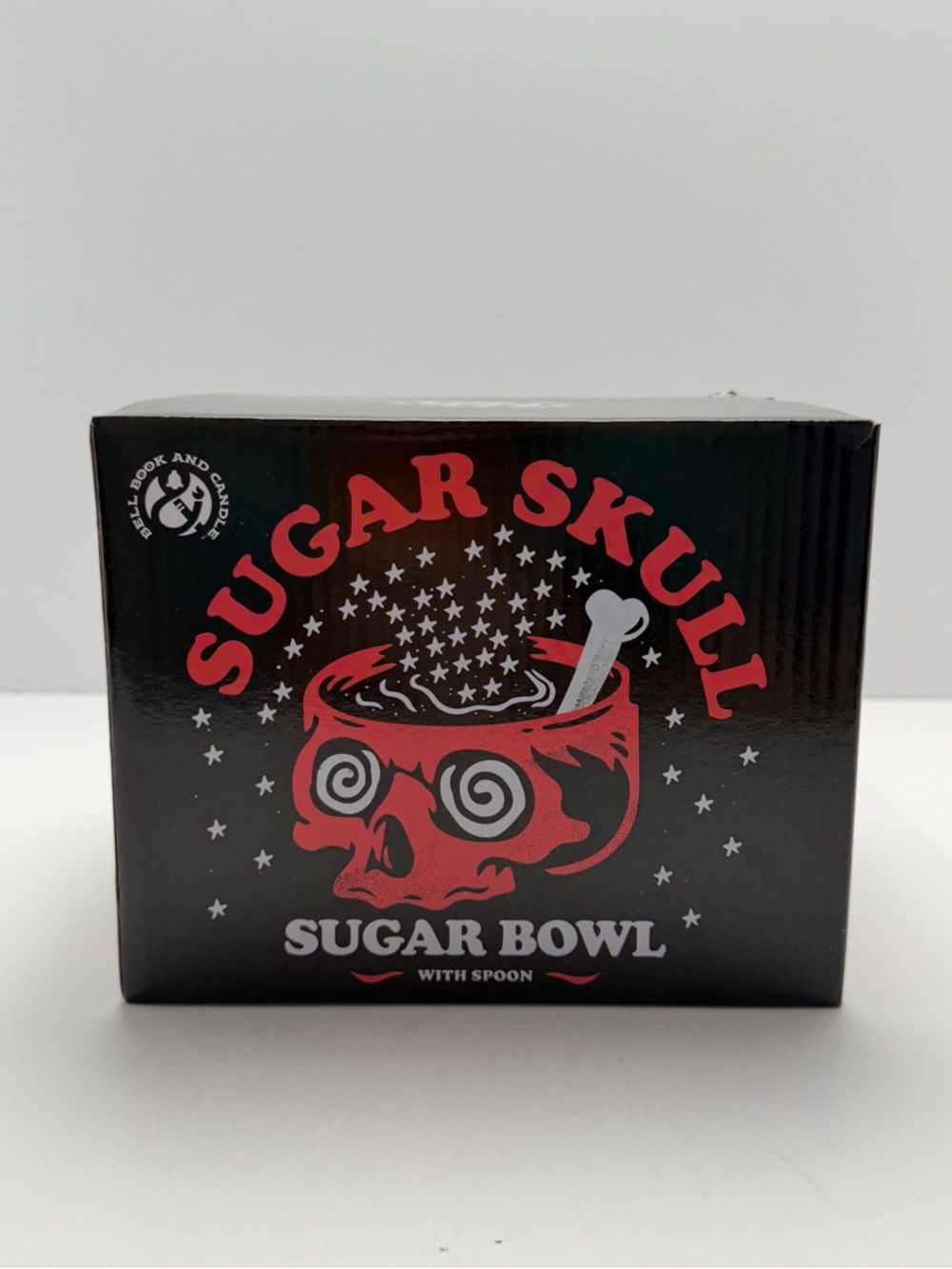 Sugar Skull Sugar Bowl with Spoon